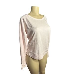 Women 3 L Standard James Perse Vintage French Terry Sweatshirt Light Pink